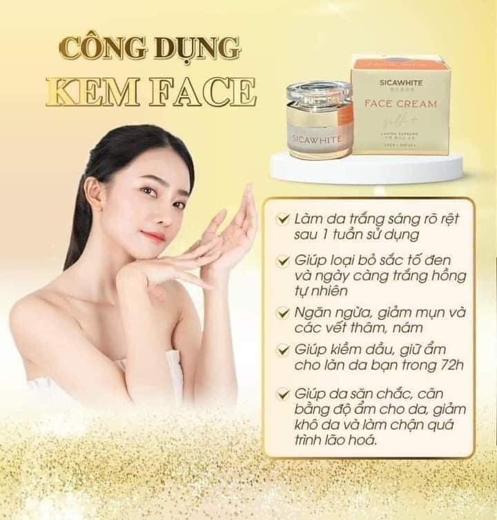 Kem Face Lụa SiCa White không làm bạn thất vọng