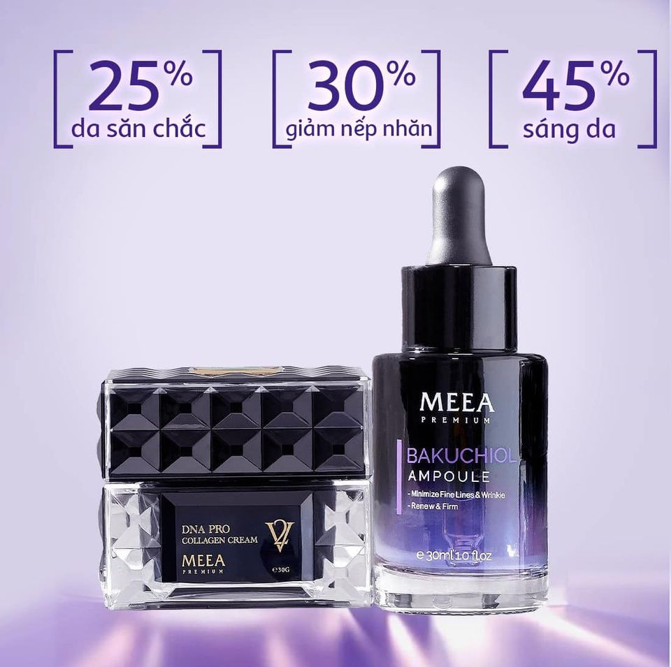 COMBO NÂNG DA SĂN CHẮC & TÁI TẠO THANH XUÂN -  Face serum Collagen Cá Hồi DNA Pro V2 Meea Origin