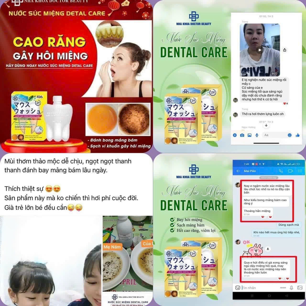 Nước súc miệng Dental Care đánh bay vàng răng hôi miệng bên em có đang có chương trình tri ân khách