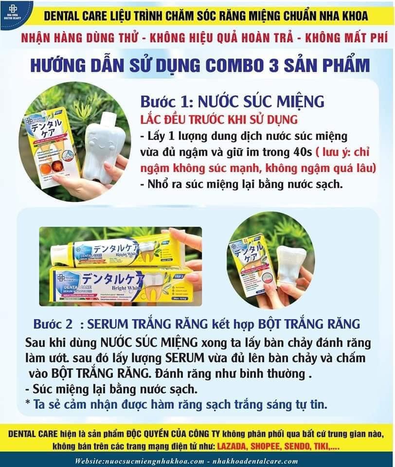 chương trình khuyến mãi cực sốc của nước xúc miệng nha khoa Dental Care