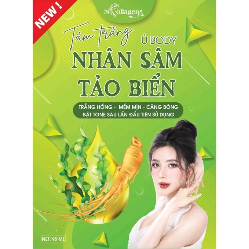 Ủ Trắng Body Nhân Sâm Tảo Biển N Collagen