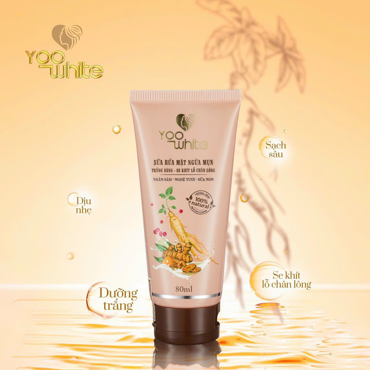 Bắt đầu ngày mới cùng với sữa rửa mặt ngừa mụn Yoo White
