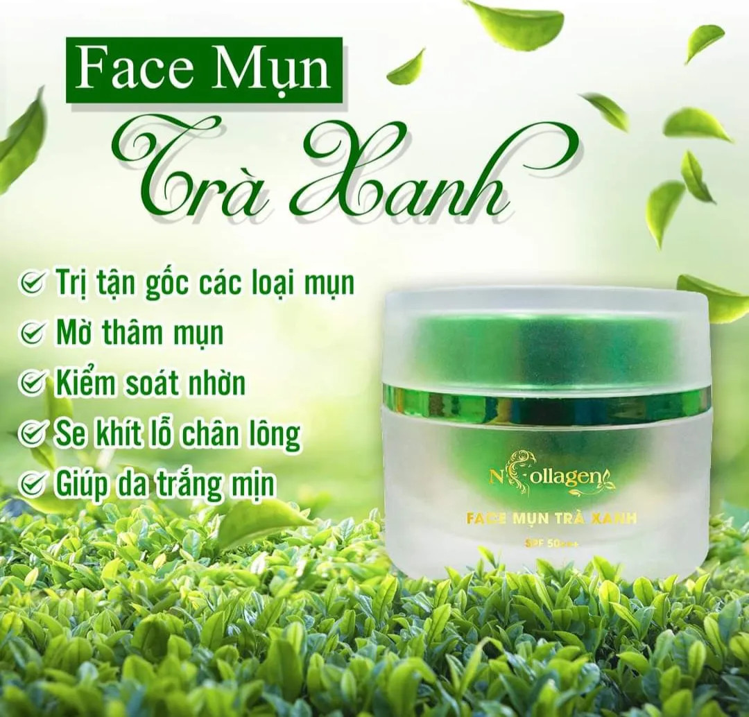 Kem Face Giảm Mụn Tinh Chất Trà Xanh N Collagen