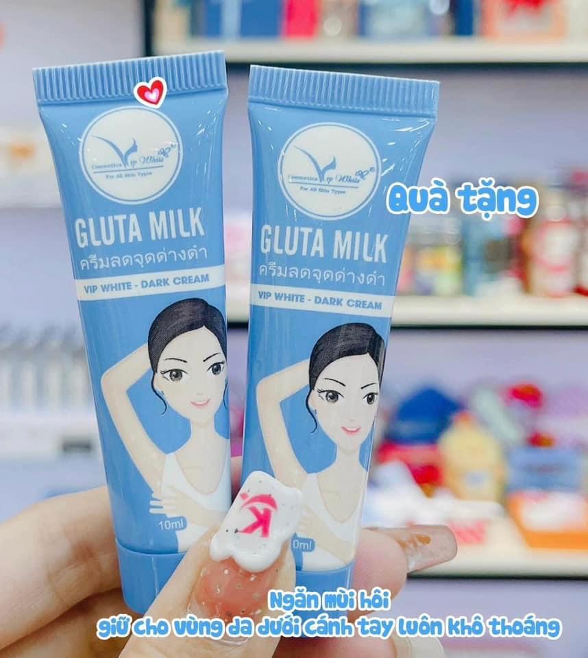 Thâm nách gluta milk vip white mua 1 tặng 1