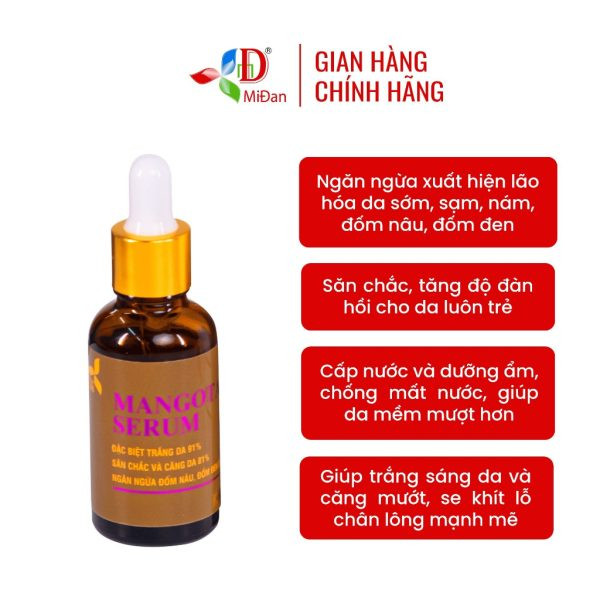 Combo Dưỡng Trắng Serum Mangota và Kem Face Mangota Tím