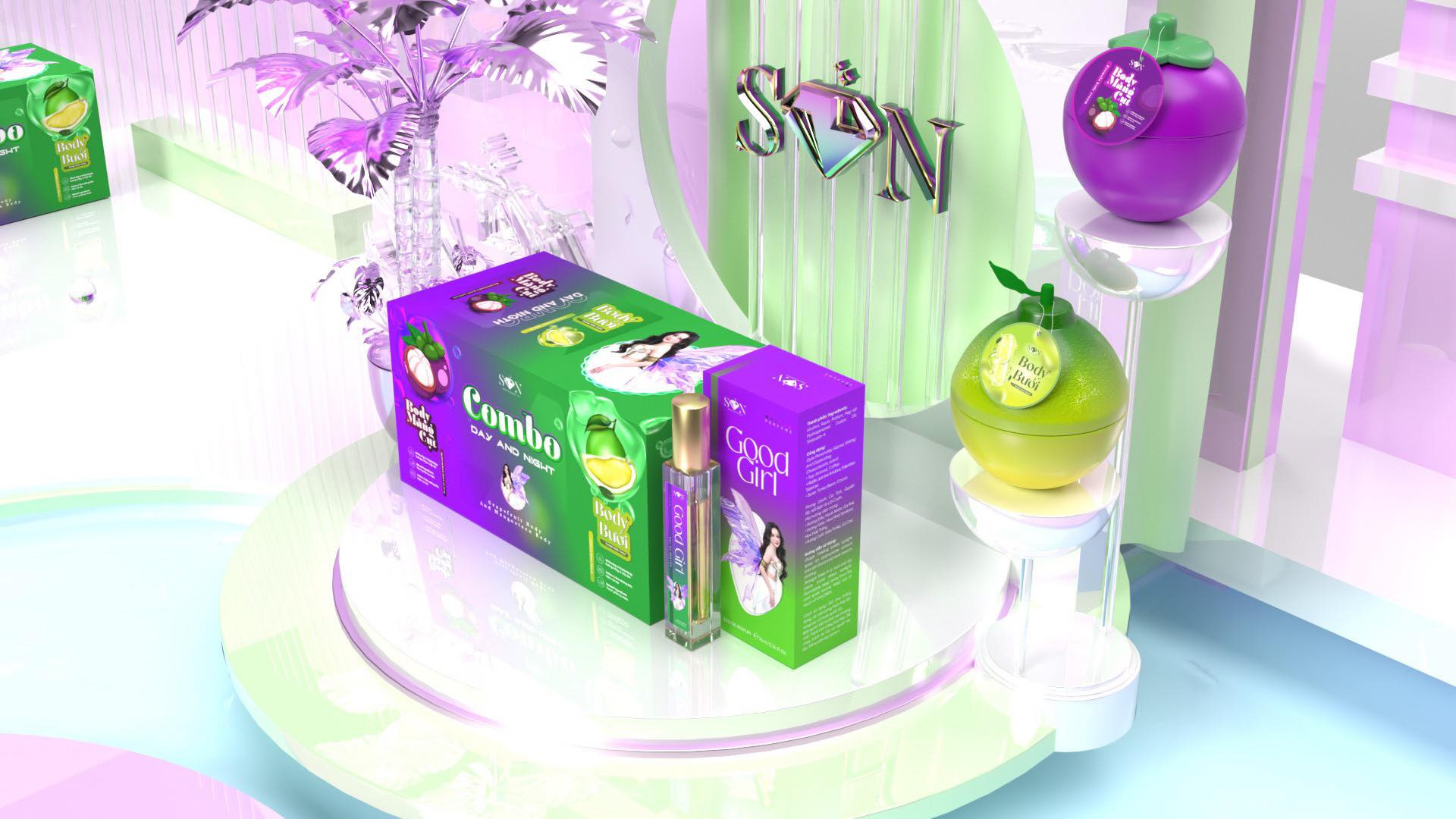 COMBO BODY BƯỞI & MĂNG CỤT