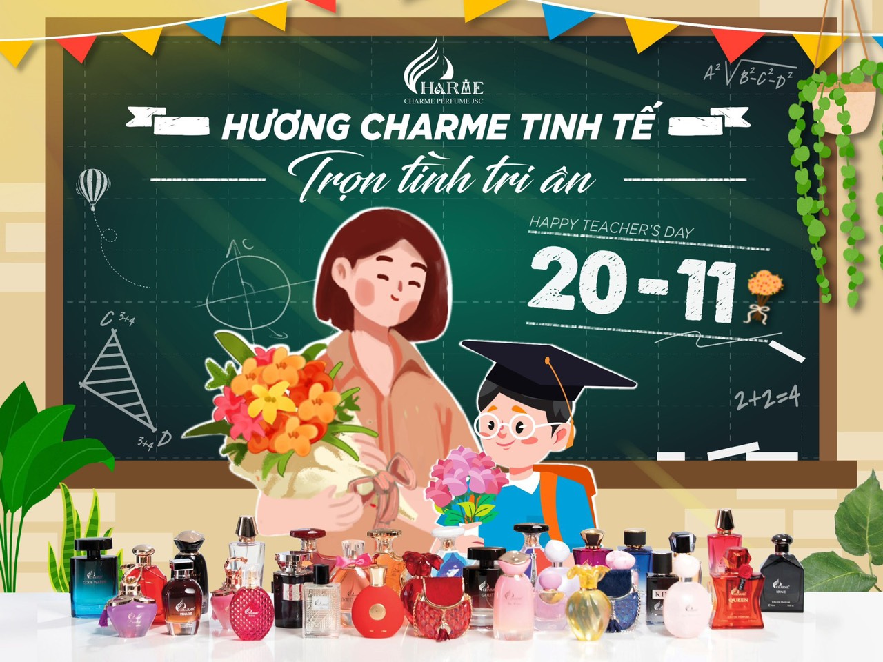 Hương Charm tinh tế trọn tình tri ân tháng 11 - tháng của thầy cô