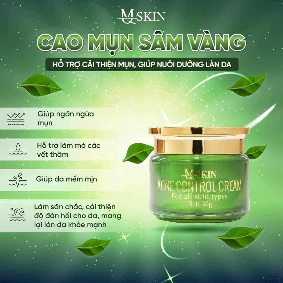 Combo mụn Sâm Vàng MQ Skin