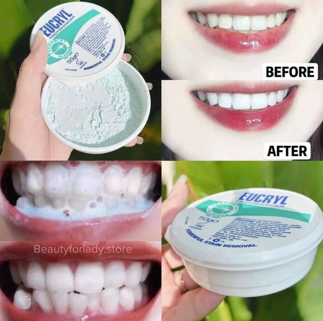 Bột trắng răng  Eucryl thay đổi các loại thì đây vẫn là lựa chọn hoàn hảo nhất