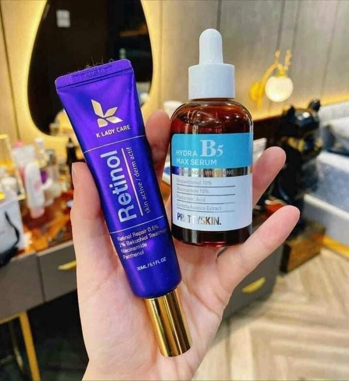 Bộ đôi Retinol K Lady Care và Serum Prettyskin