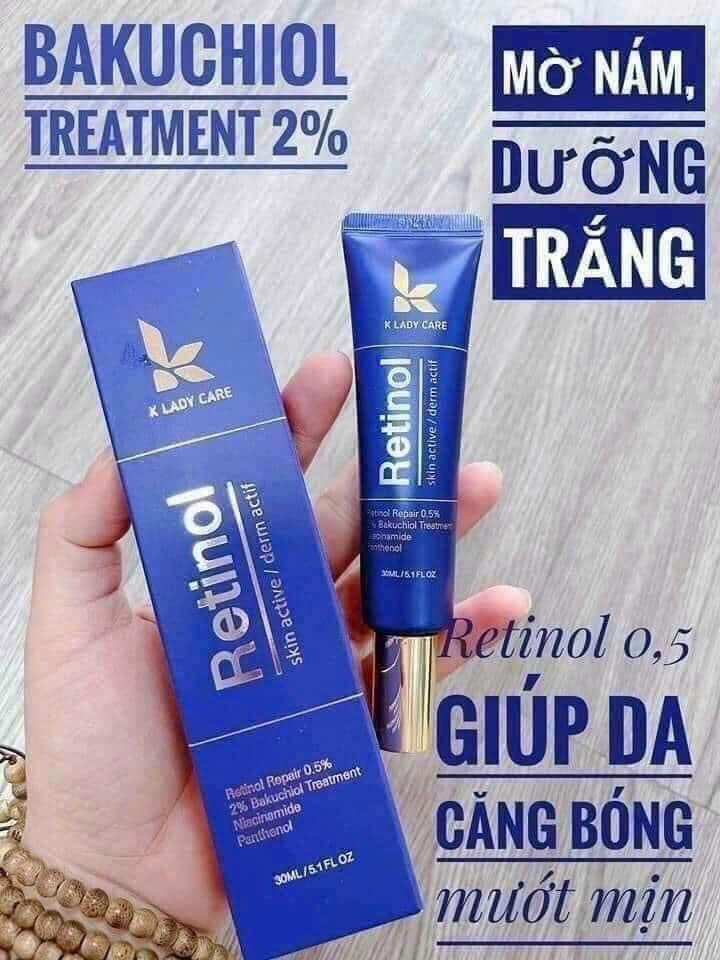Kem Face Dưỡng Retinol K Lady Care Làm mờ thâm nám cải thiện vùng da không đều màu dưỡng da sáng hồng từ bên trong