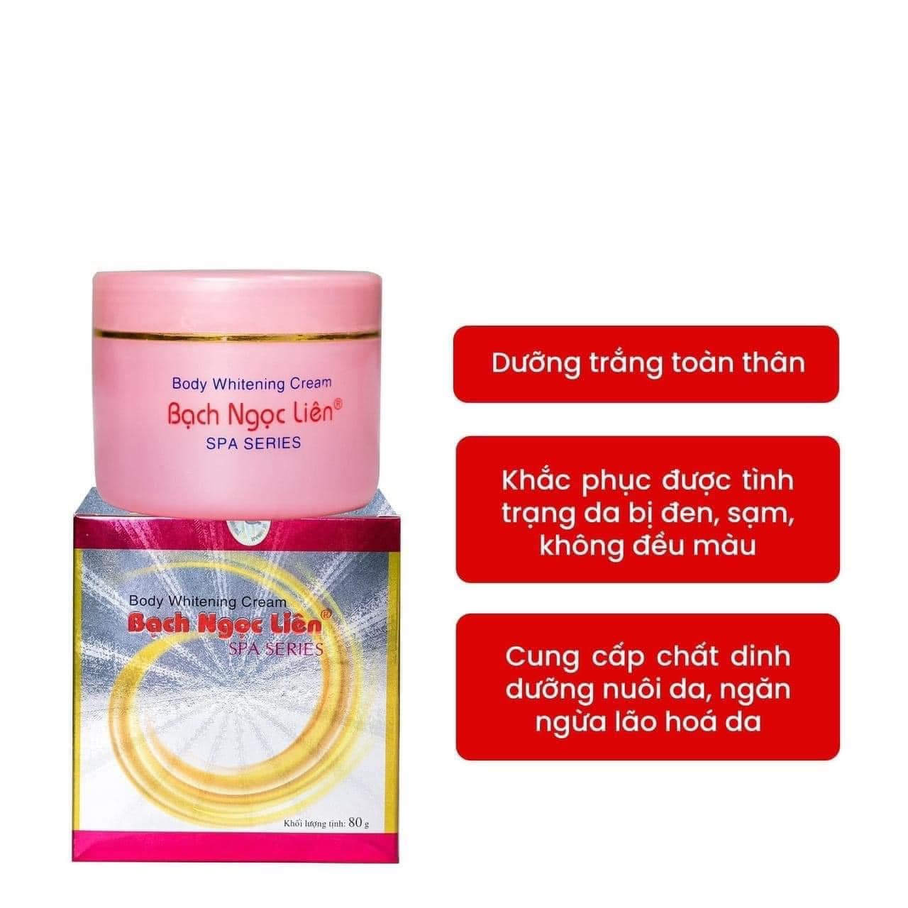 kem dưỡng Body Bạch Ngọc Liên Hồng Spa Series 80g