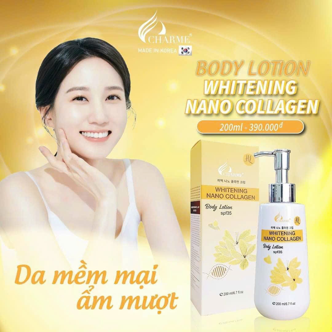 Body Lotion Charme trắng thơm đón nắng giúp yêu chiều làn da ngọc ngà