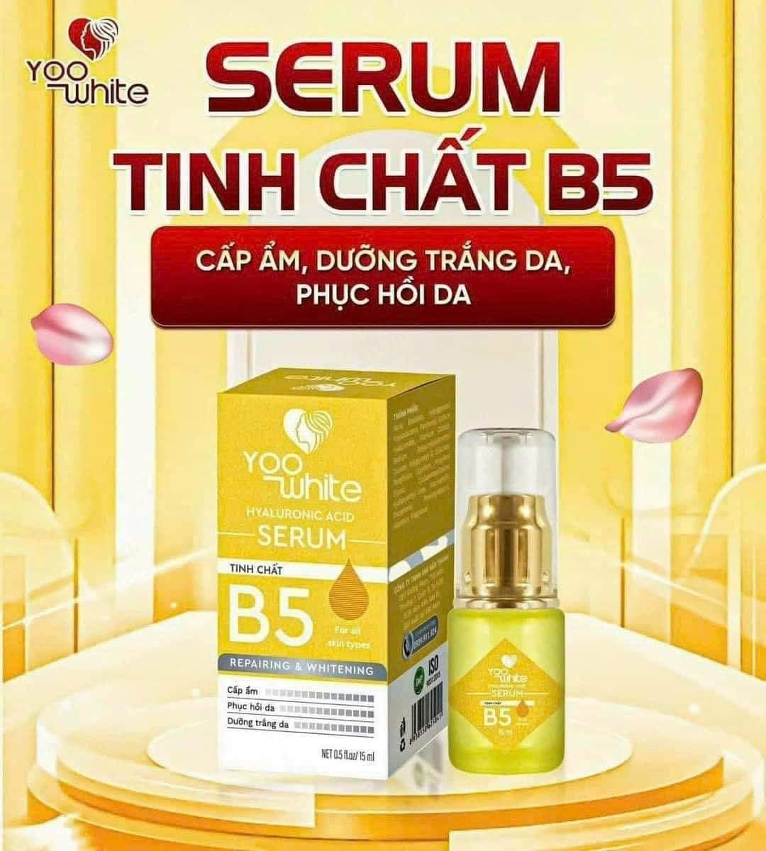 Nhờ 3 giọt tinh chất B5 mỗi ngày cung cấp dưỡng chất cho da khoẻ mạnh