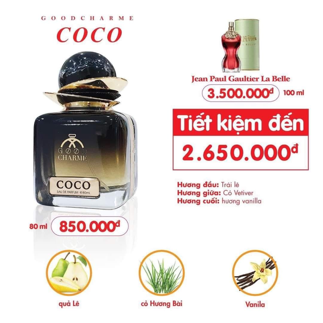 Nước Hoa Nữ Good Charme Coco Đen 80ml