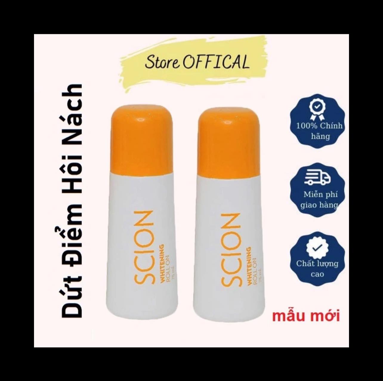 Lăn Khử Mùi Scion Whitening Roll On Mẫu Mới đã tốt nay còn tốt hơn