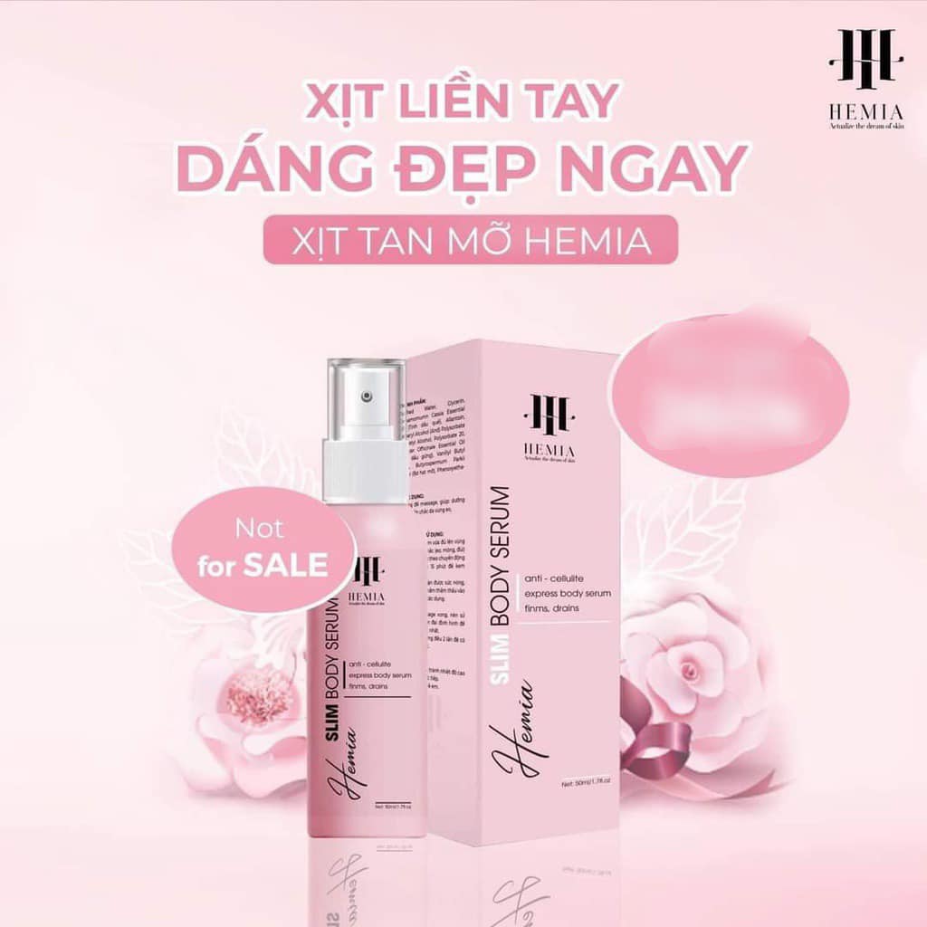 Chăm quấn eo  Kem Tan Mỡ Hemia Slim Body Spray độ dáng đón tết  đi các chị đẹp của em ơi