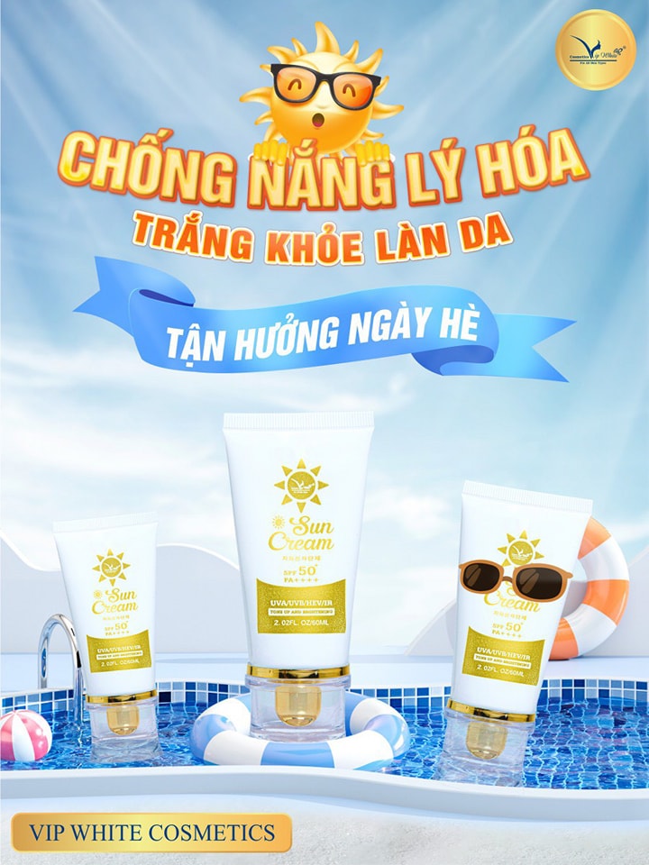 Cả nhà ơi mùa Xuân đến nắng rất gắt và nóng Và nhà em có sản phẩm  Vip White