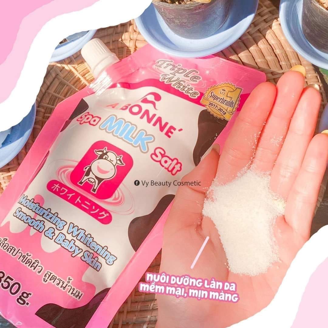 Muối Tắm Sữa Bò Tẩy Tế Bào Chết A Bonne Spa Milk Salt 350g Thái Lan