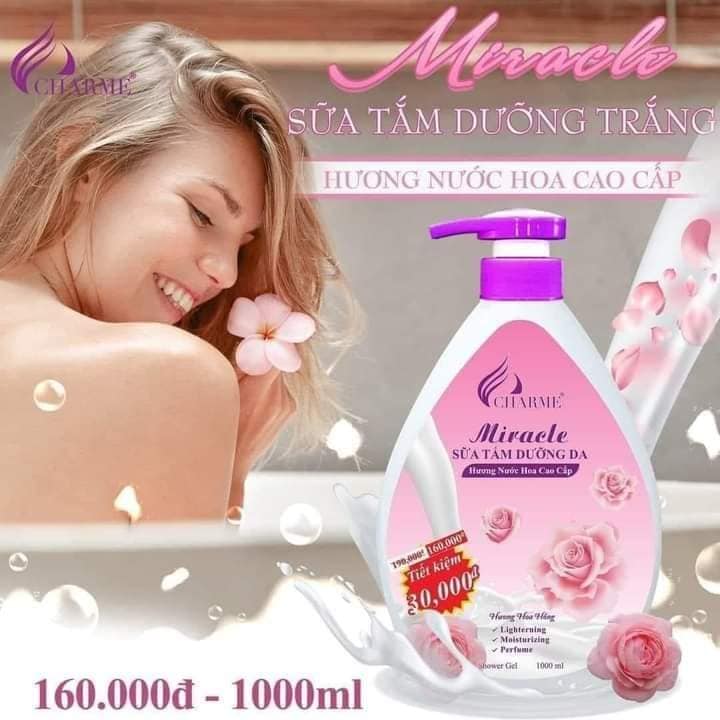 Sữa Tắm Charme Miracle Hương Hoa Hồng