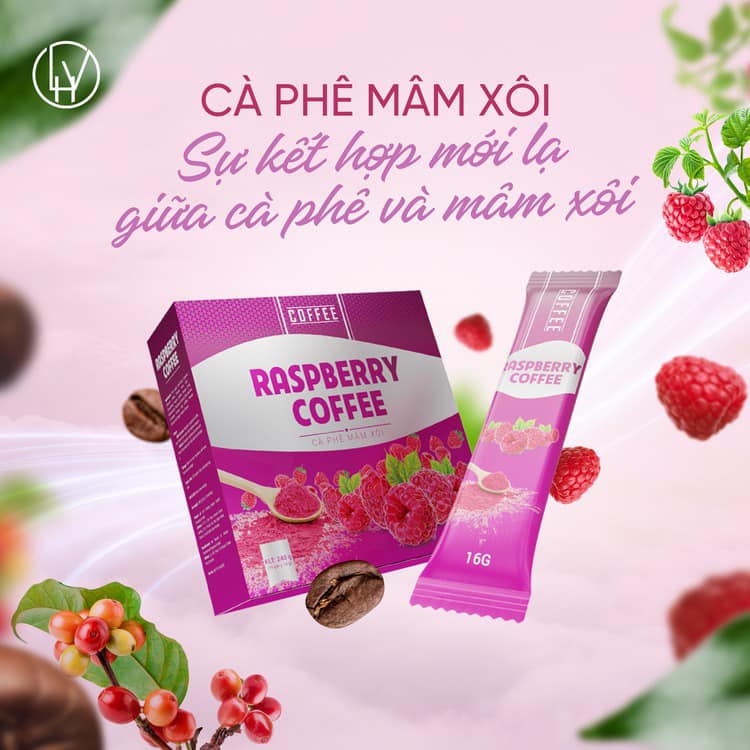 Cà Phê Mâm Xôi Giảm Cân Raspberry Coffee 15 gói