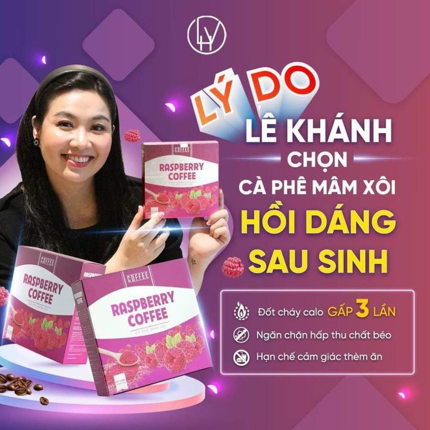 Cà Phê Mâm Xôi Giảm Cân Raspberry Coffee 15 gói