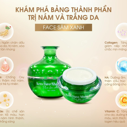 iến Kem Face Nhân Sâm Xanh N Collagen Phiên Bản Cải Tiến