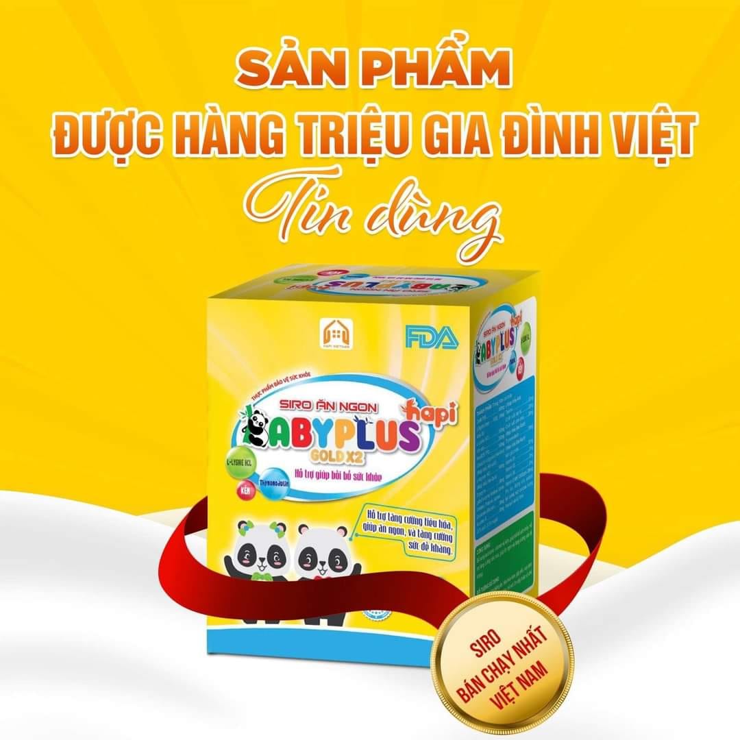 Siro Ăn Ngon BabyPlus Hapi Gold X2 Công Ty Hapi VietNam