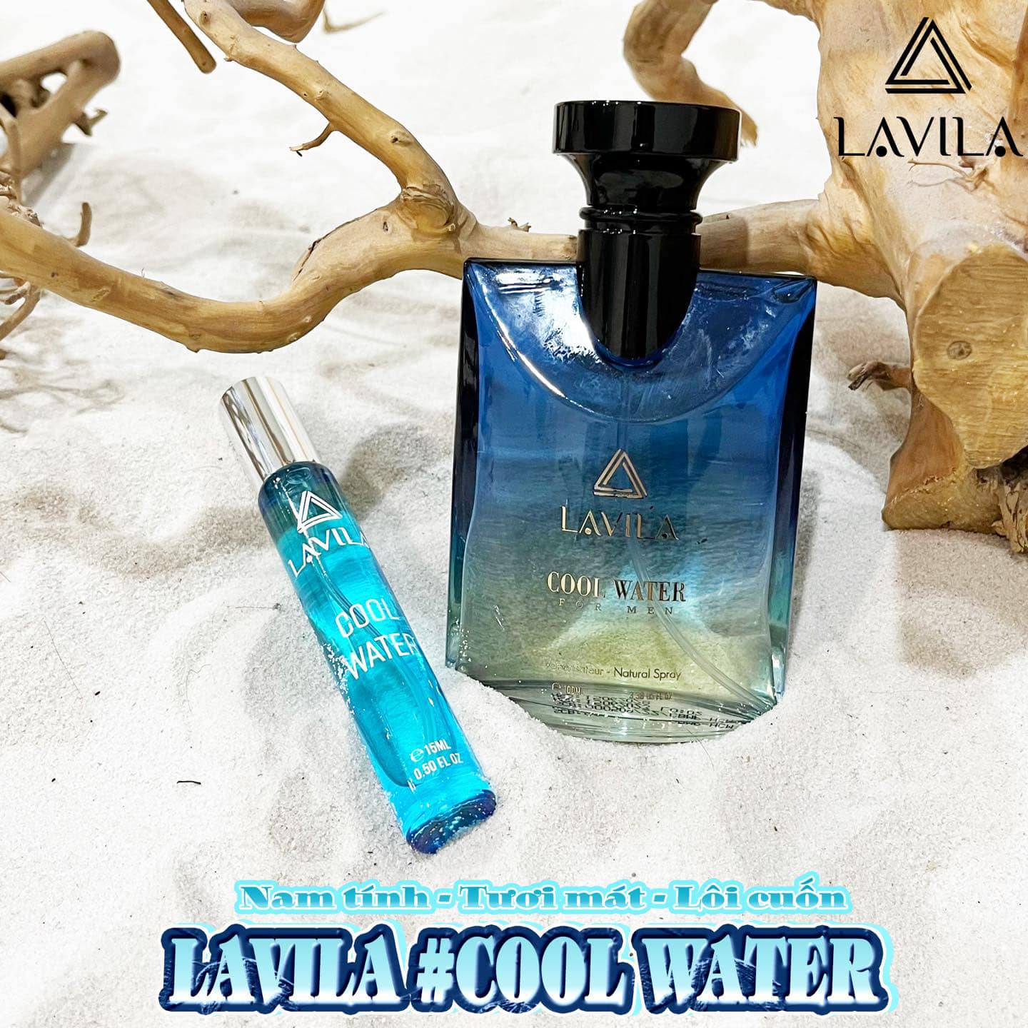 Nước Hoa Nam Lavila Cool Water 100ml tươi mát và cuốn hút