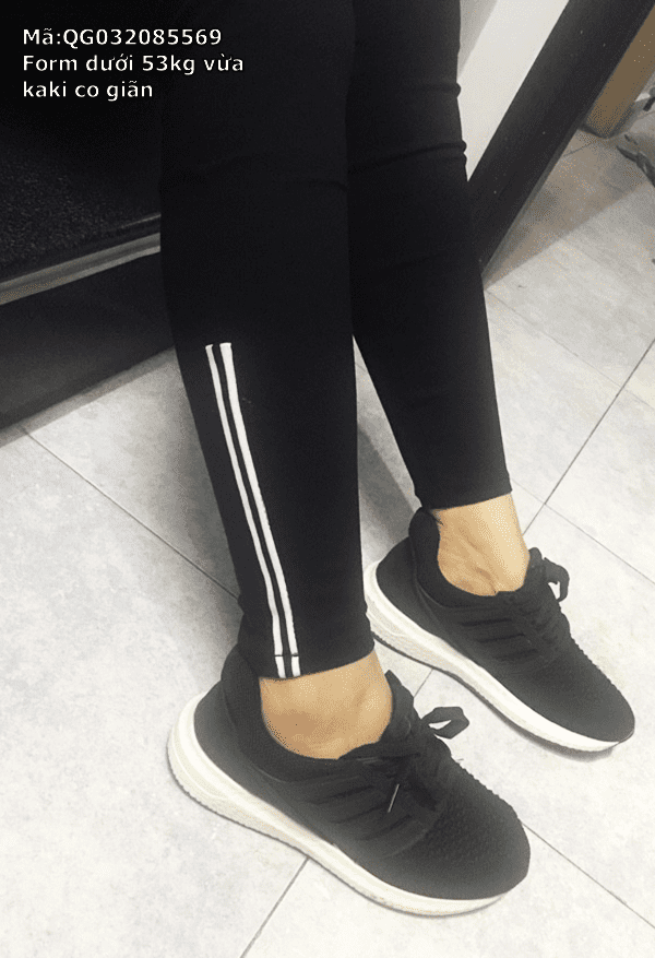 Quần kaki nữ viền 2 sọc trắng